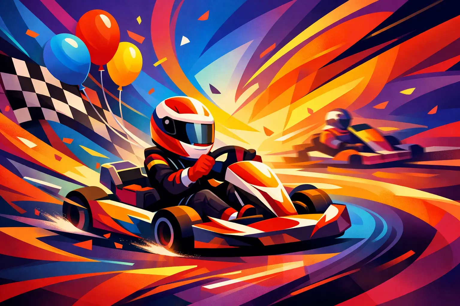 Cumpleaños para niños con karting: más emoción