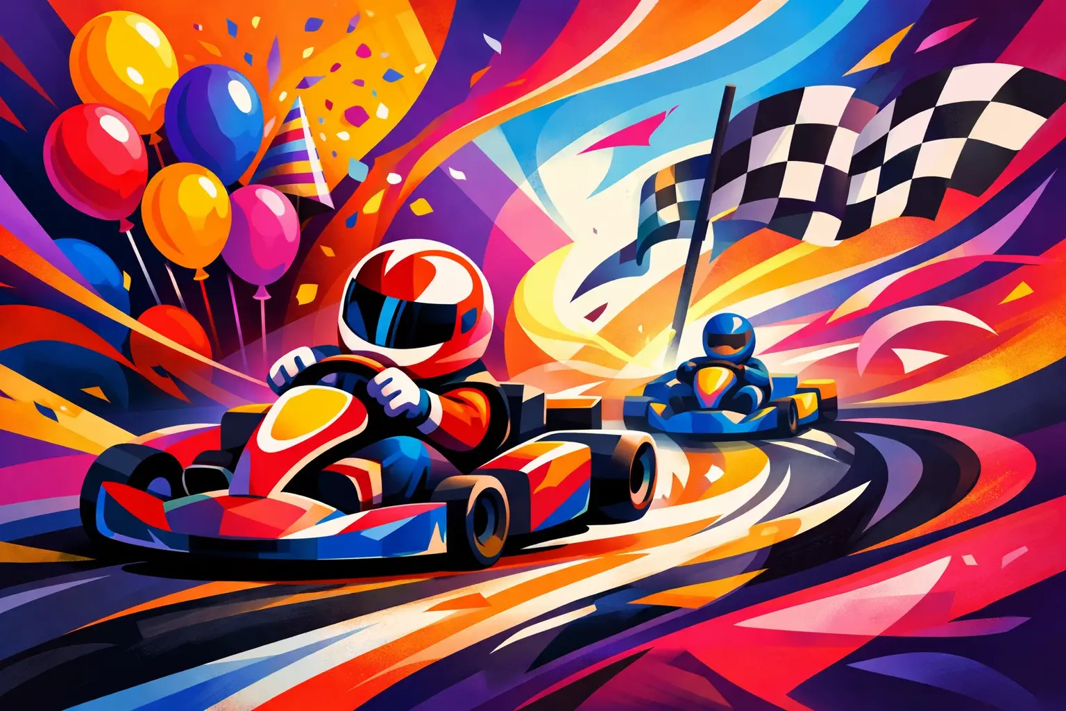 Fiestas de cumpleaños infantiles con karting